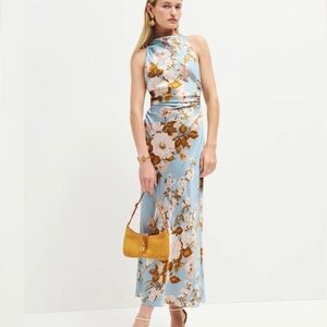 Reformation Casette silk dress in Serene size 2